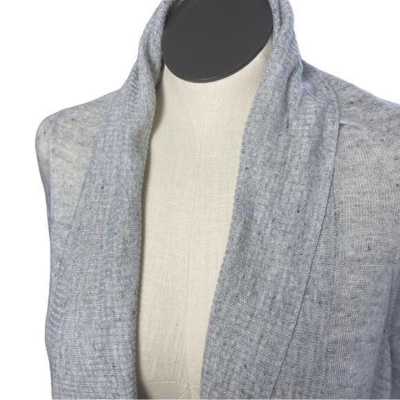 NWOT. - PURE DKNY Linen Cardigan, Gray, Minimalist, Neutral, Coastal, Beach, M/L - Picture 2 of 8